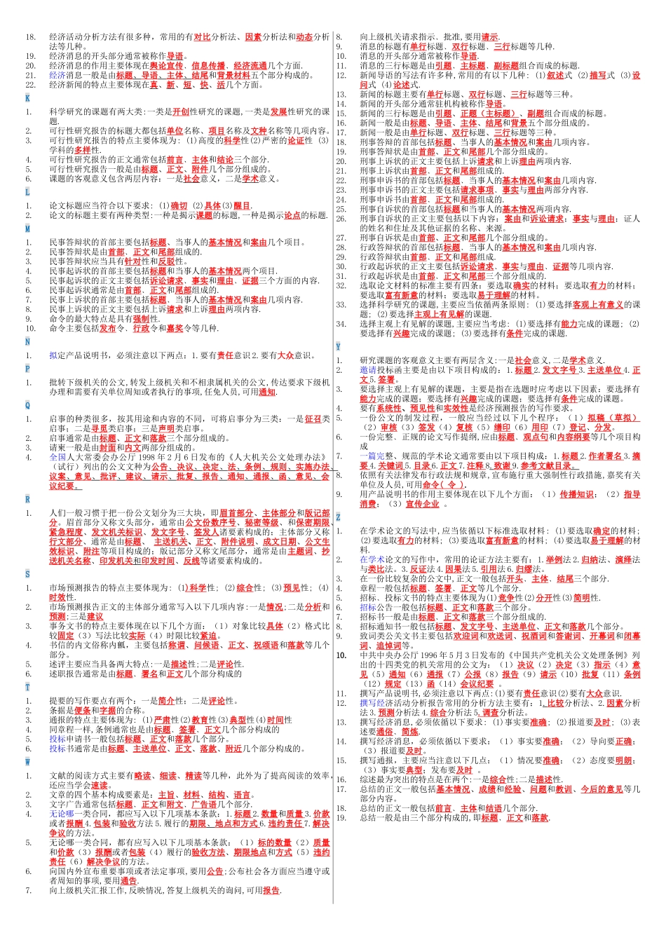 人力资源-XXXX年1月文秘管理与应用(整理篇)_第2页