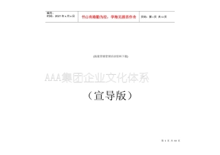 某集团公司设计的理念文化体系