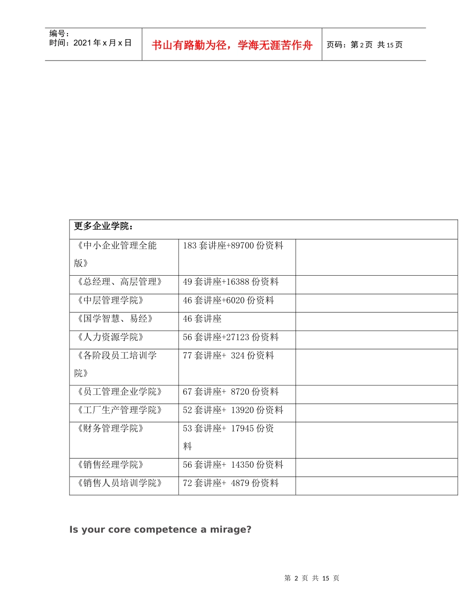 核心竞争力的研究(英文版)_第2页