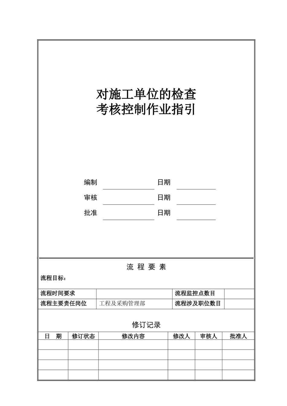 人力资源-NBVK-WI-PR036对施工单位的检查考核控制作业指引_第1页