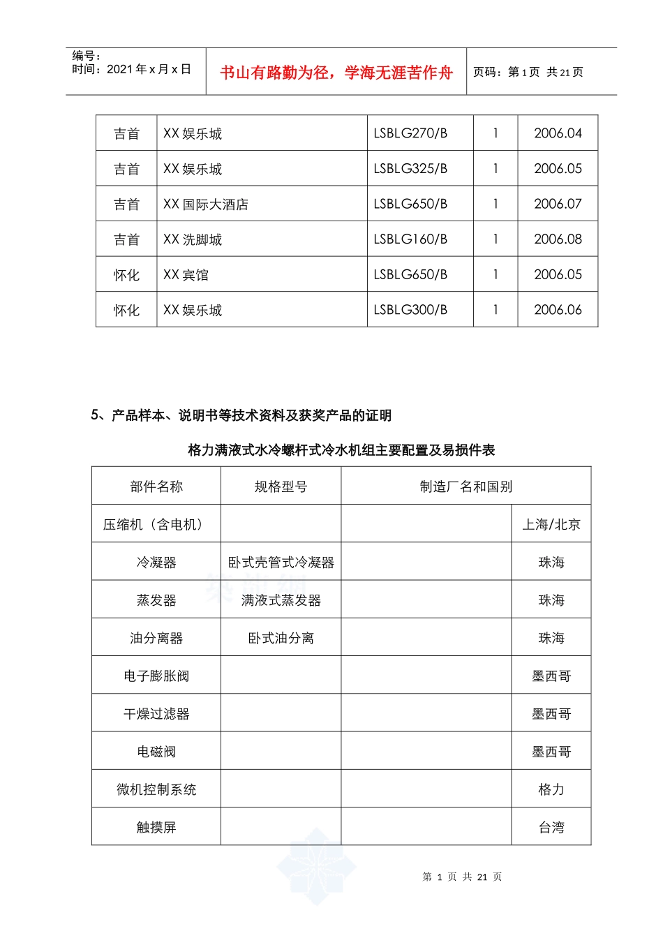 格力满液式水冷螺杆式冷水机组产品介绍_第2页