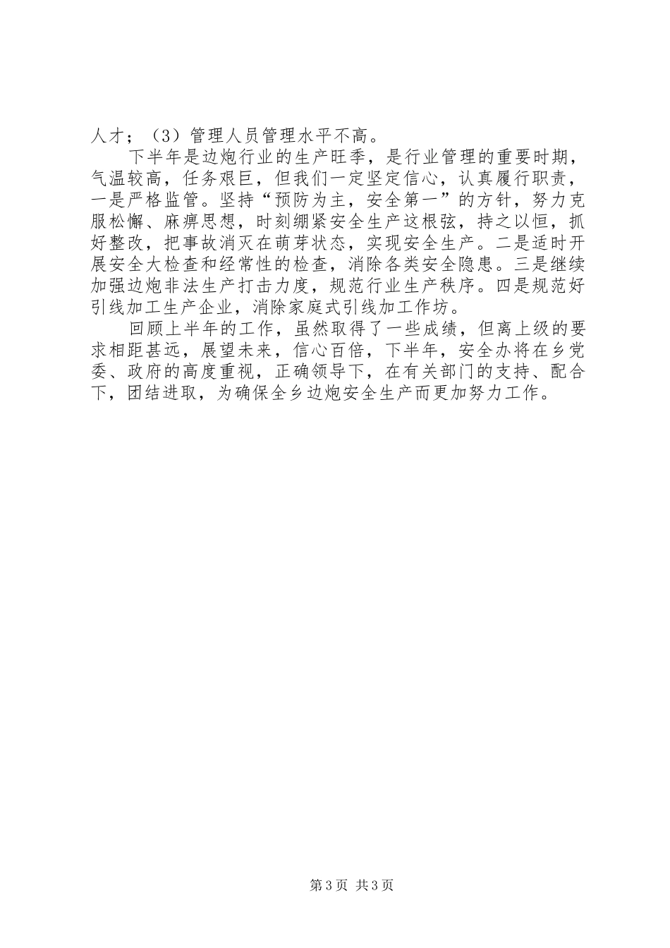 花炮安全办上年总结及下年打算_第3页