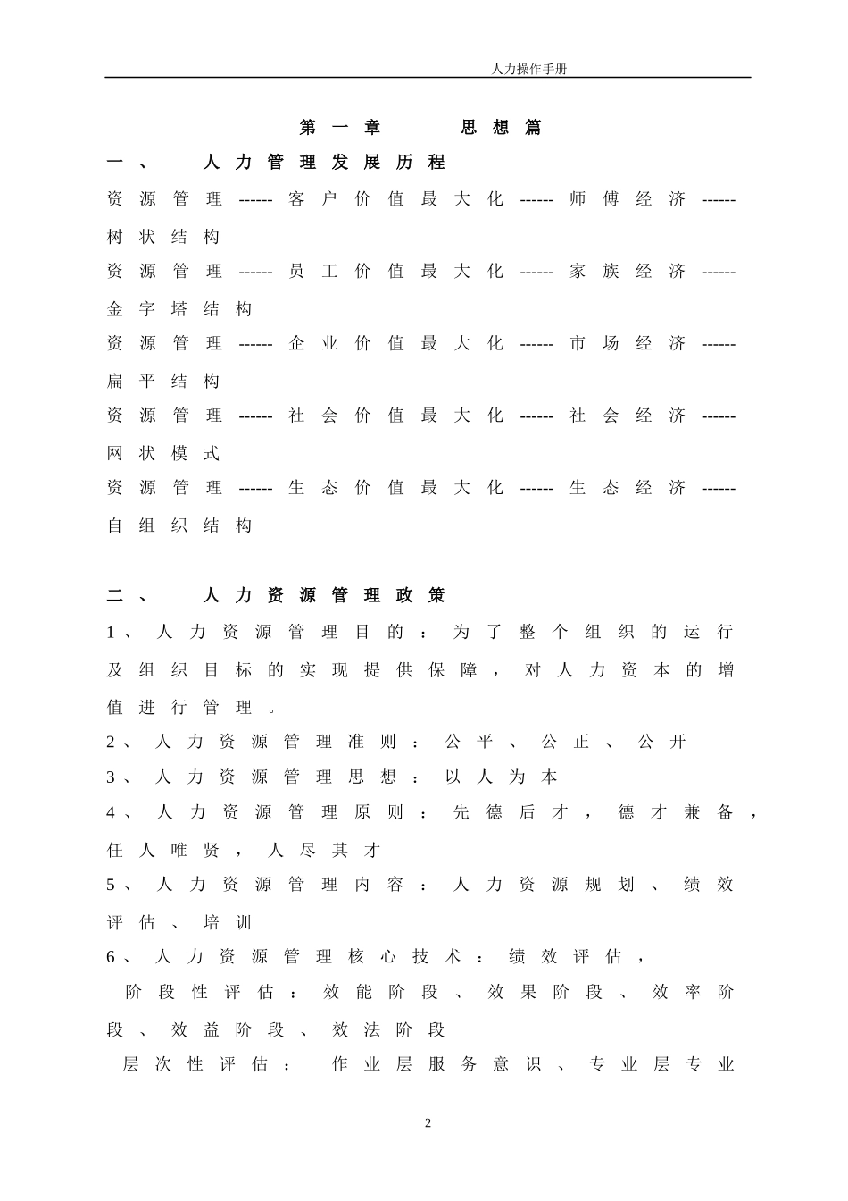 某集团公司人力资源管理手册_第2页