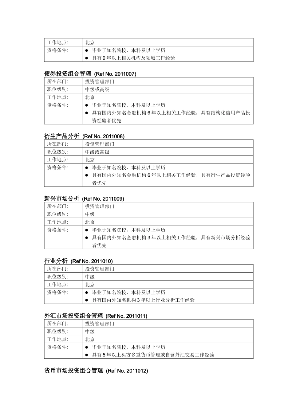 人力资源-(简体)中央外汇业务中心XXXX年社会招聘计划_第2页