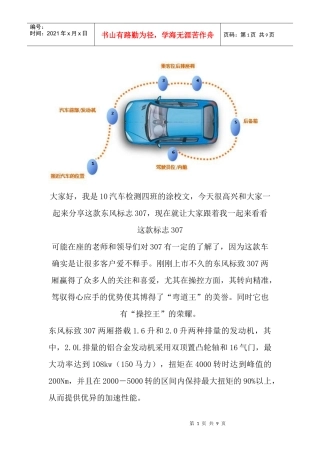 标致汽车307六方位介绍docdeflate