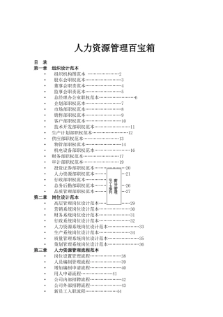 人力资源管理百宝箱