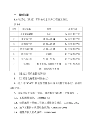 人力资源-1、消防水池施工组织设计