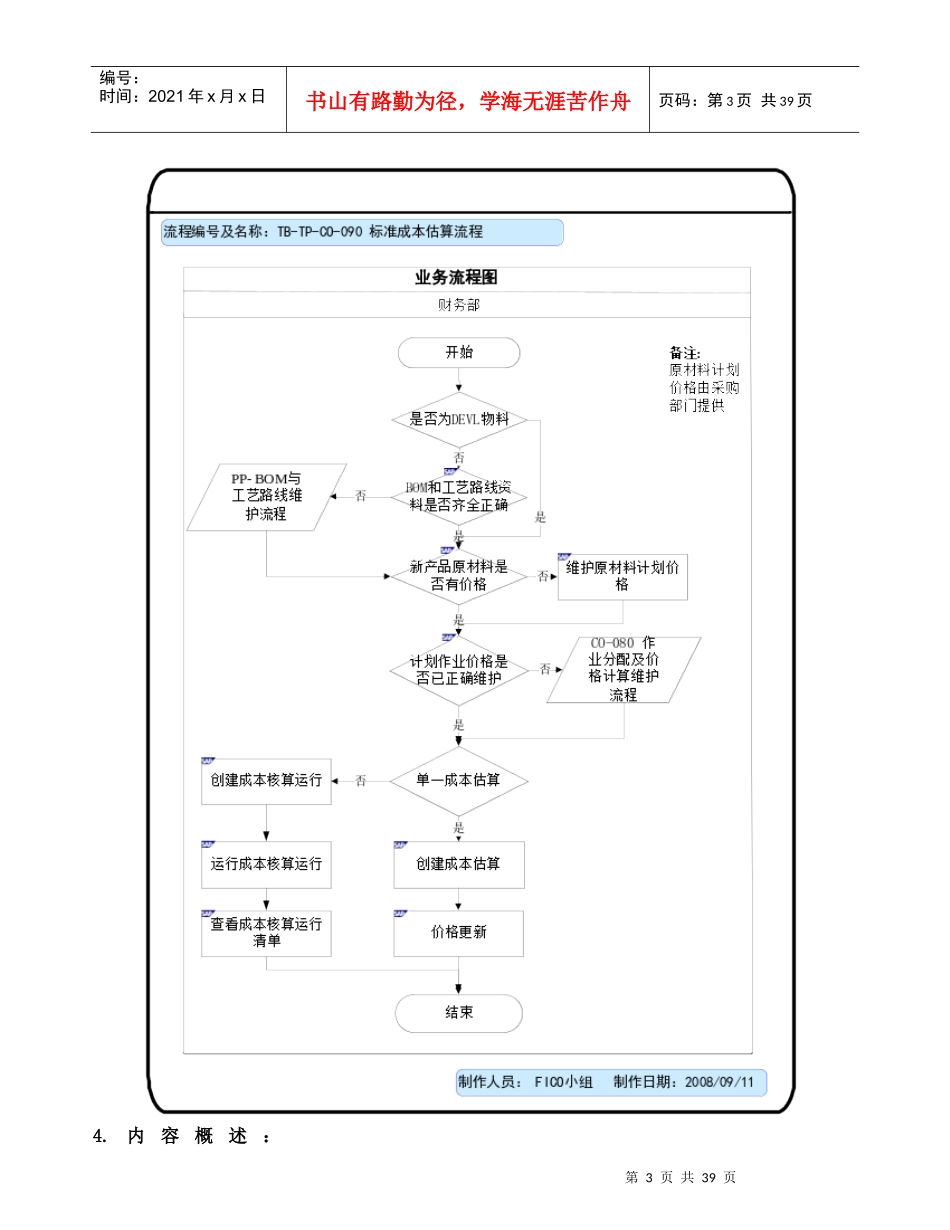 标准成本估算及发布操作手册V11_第3页