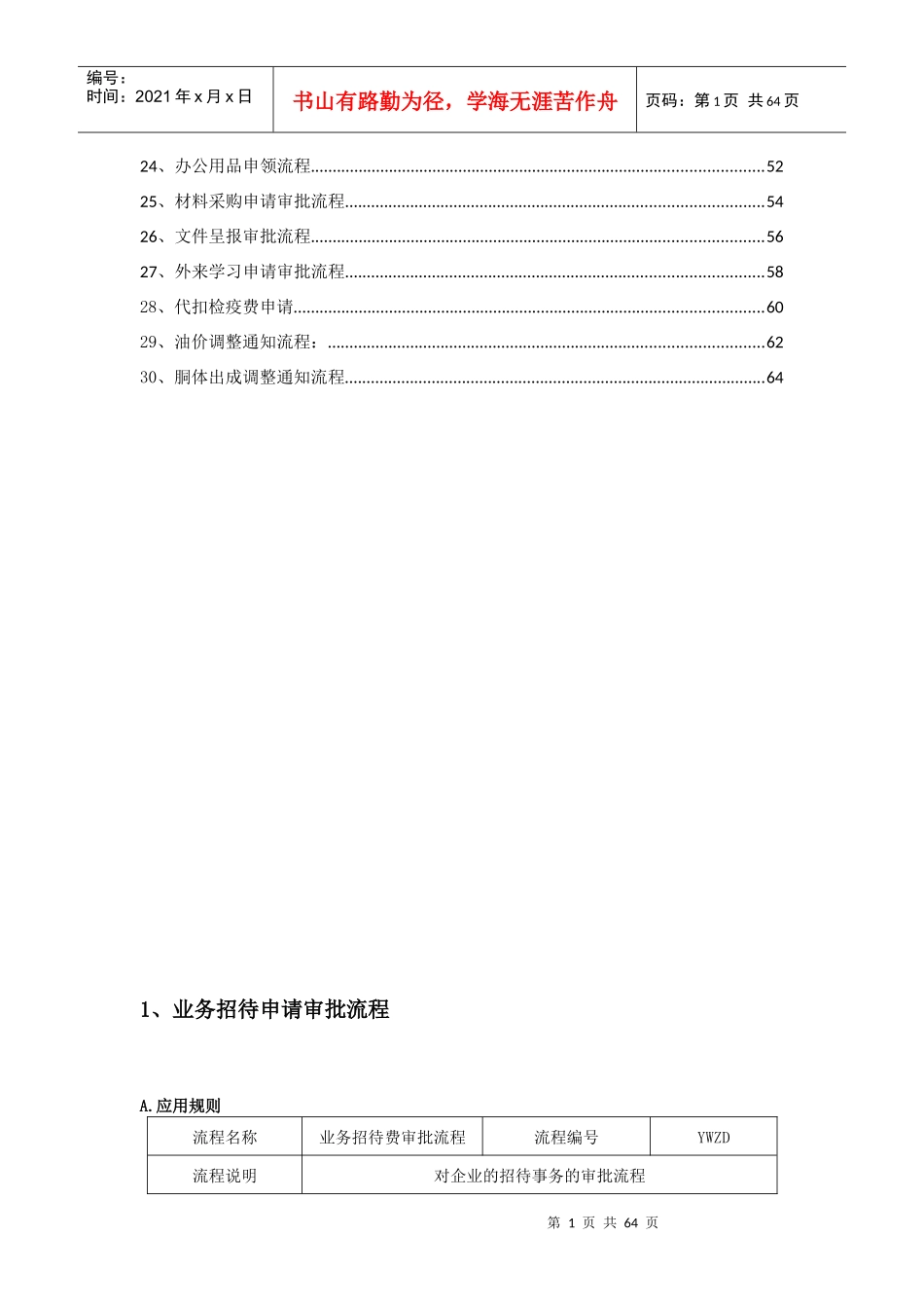 某集团各个部门审批流程_第2页