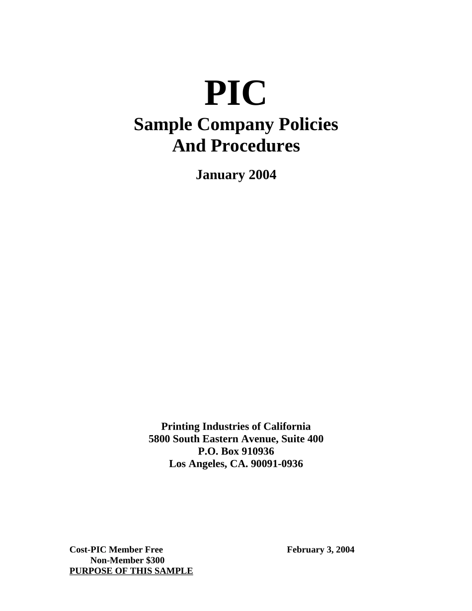 员工手册(英文版(1)_第1页