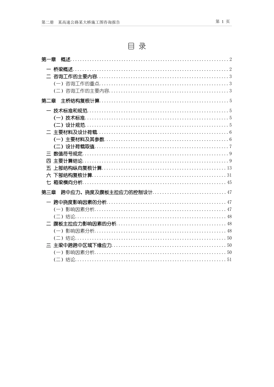 某高速公路某大桥施工图咨询报告_第1页