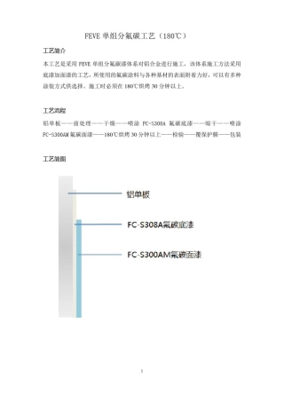 上海衡峰氟碳漆FEVE单组分氟碳工艺(180℃)第1版