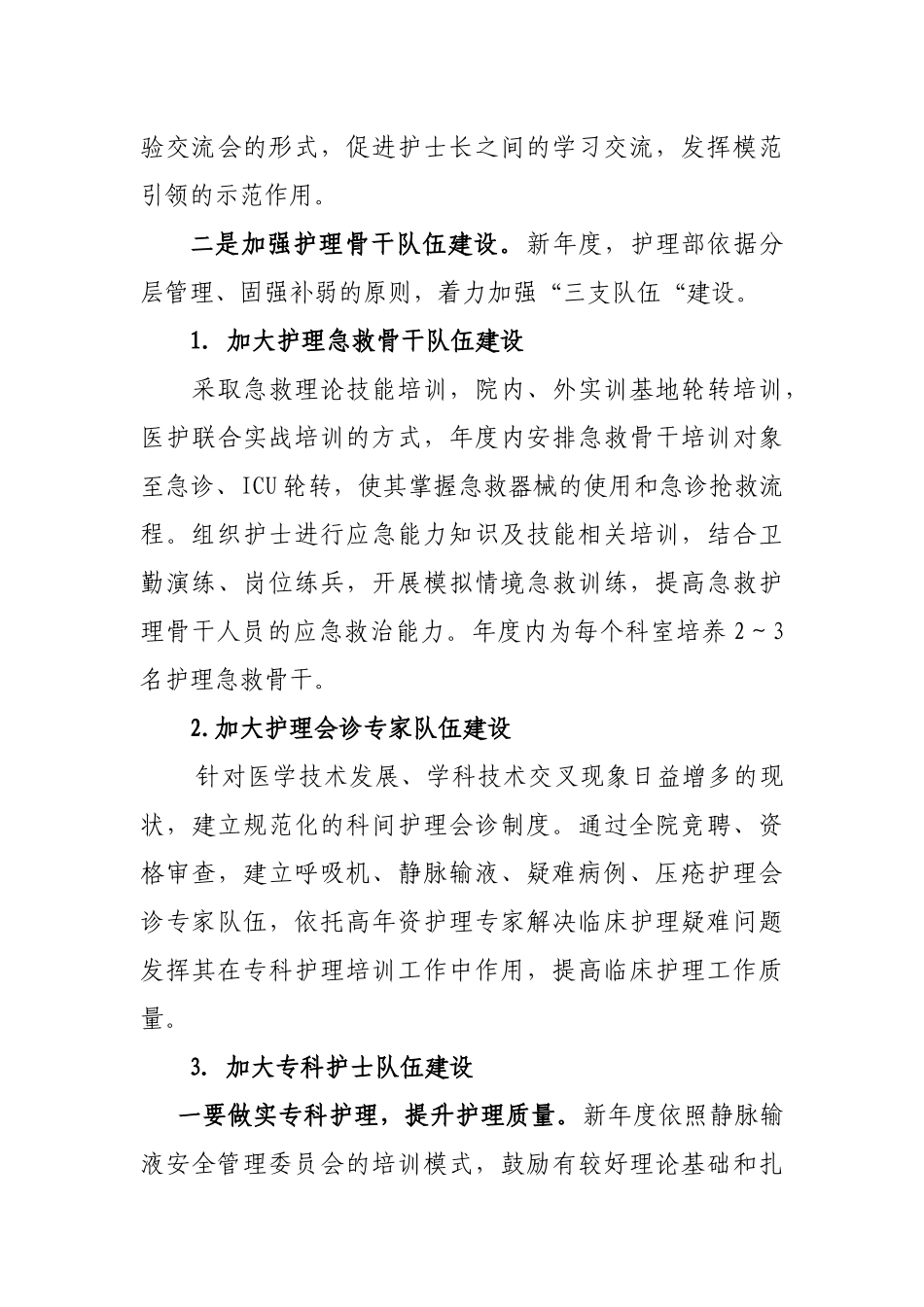 医院护理部工作计划_第3页