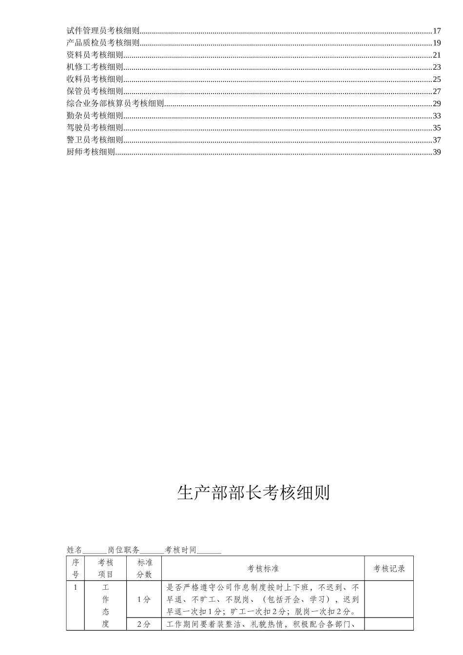 商砼公司员工绩效考核细则1_第2页