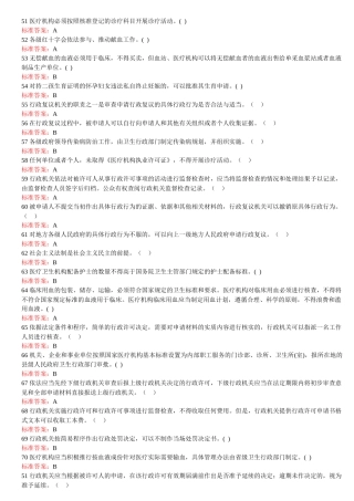 人力资源-XXXX年度卫生计生行政管理人员《针对性普法》是非题