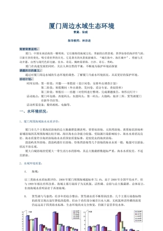 厦门周边水域生态环境