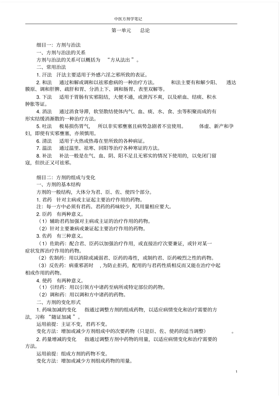 中医方剂学学习笔记_第1页