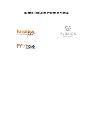 人力资源-HRProcessesManual-Index
