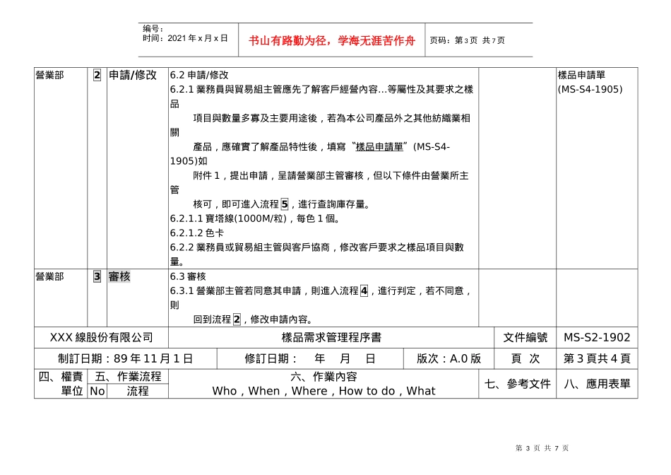 样品需求管理程序书_第3页