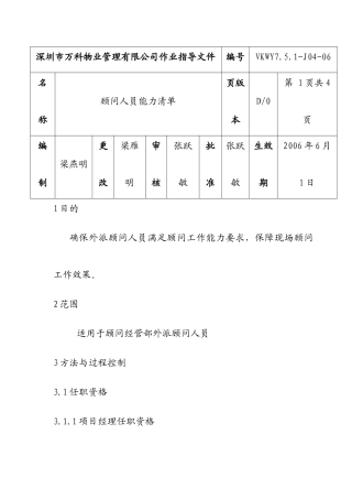 人力资源-7.5.1-J04-06顾问人员能力清单