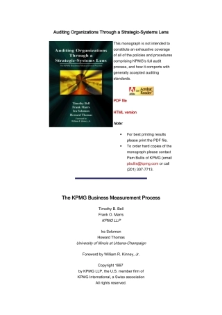 人力资源-Auditing Organizations Through a Strategic-Systems Lens