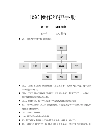 人力资源-BSC操作维护手册终稿