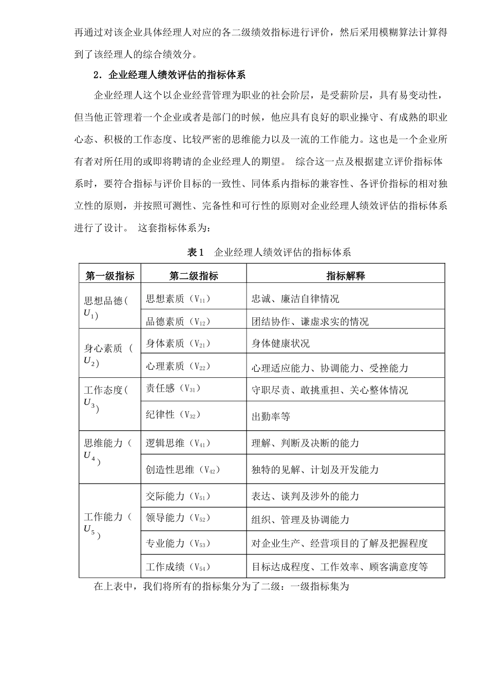 企业经理人绩效评估的模糊综合评判7(1)_第2页