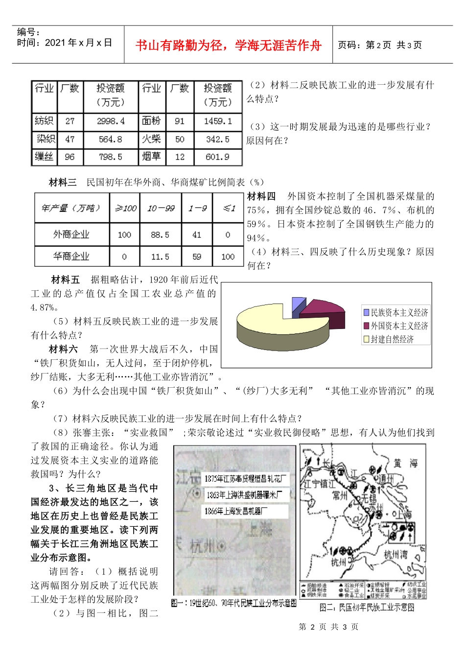 民国年间民族工业的曲折发展_第2页