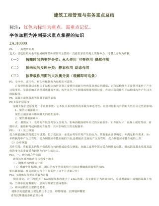 人力资源-XXXX年二级建筑实务总结