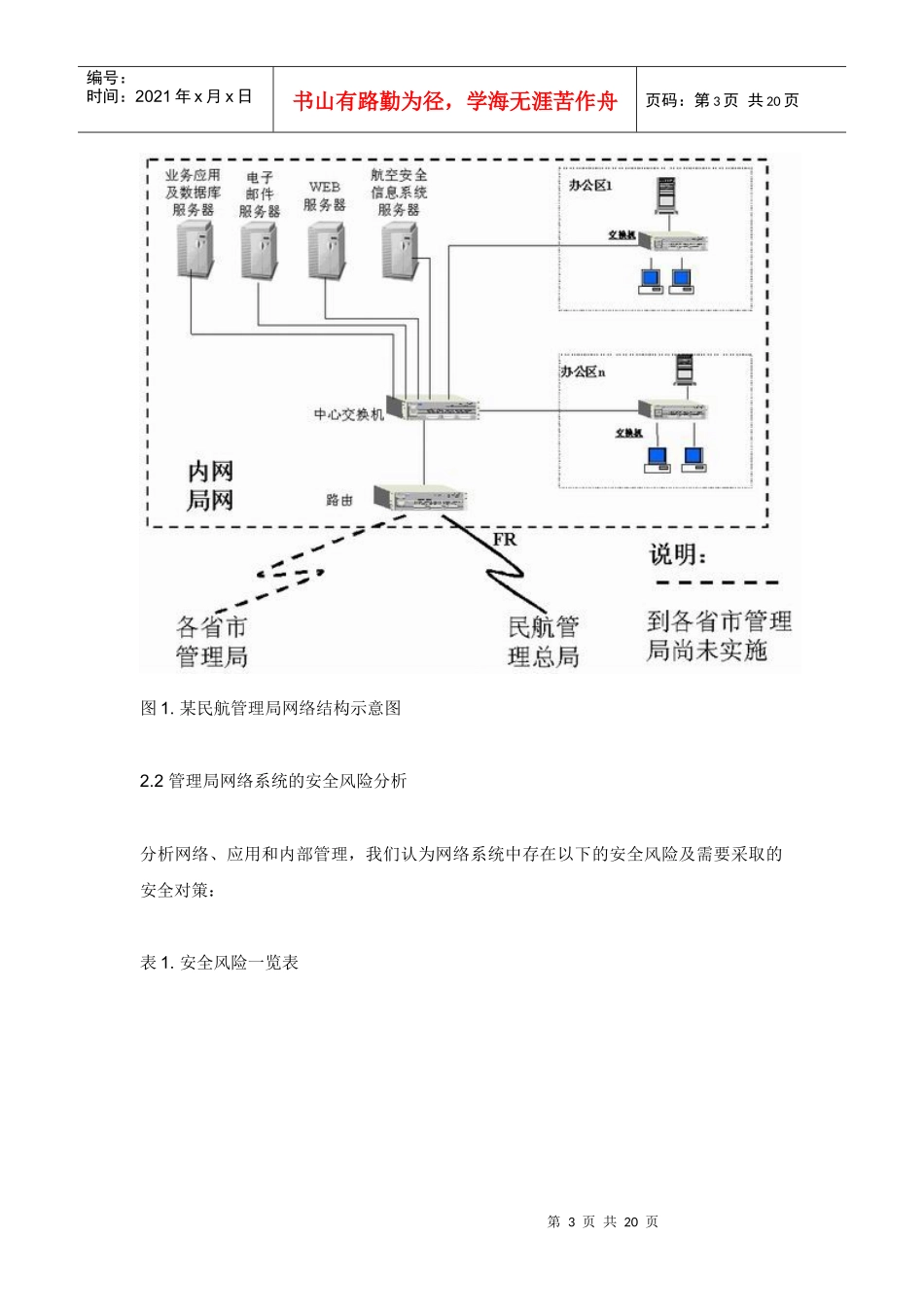 民航管理局内部网络安全解决方案_第3页