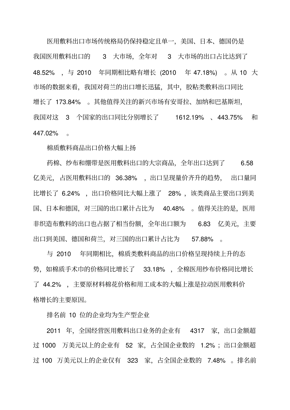 医用敷料可行性研究报告_第3页