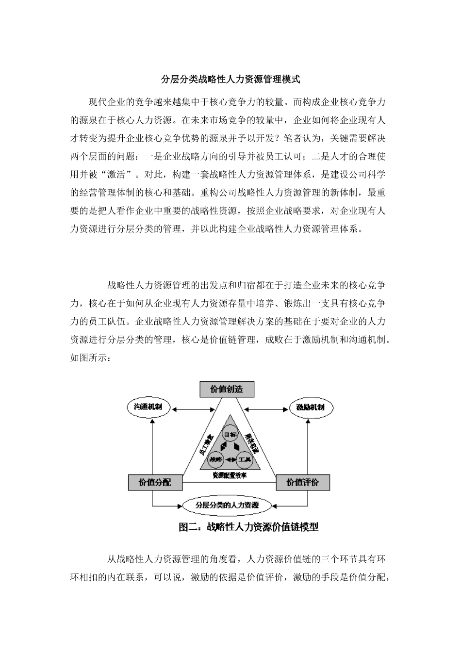 人力资源管理模式的战略性分析_第1页