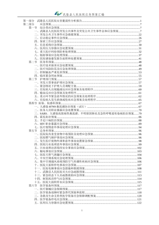 武隆县人民医院应急预案(终极版)