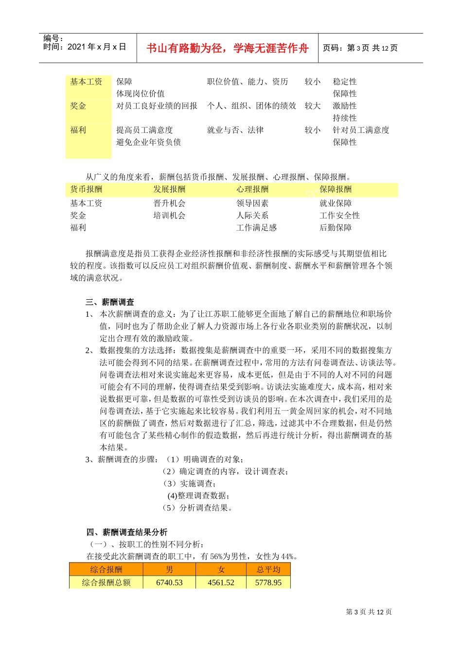 江苏省职工报酬需求分析报告范本_第3页