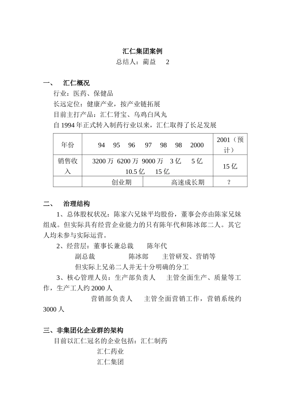 汇仁集团案例分析_第1页