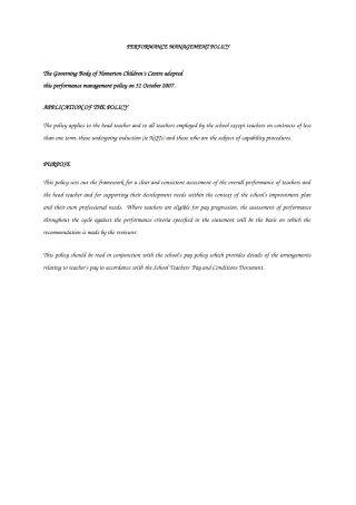 人力资源-Performance Management(绩效管理英文文献)
