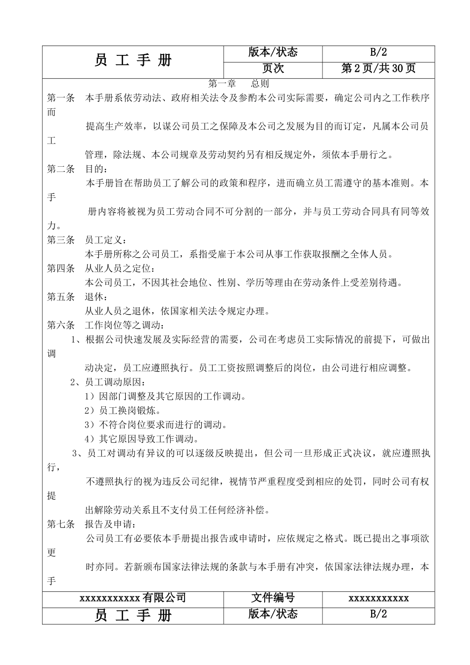 员工手册、企业规章制度(32页)_第3页