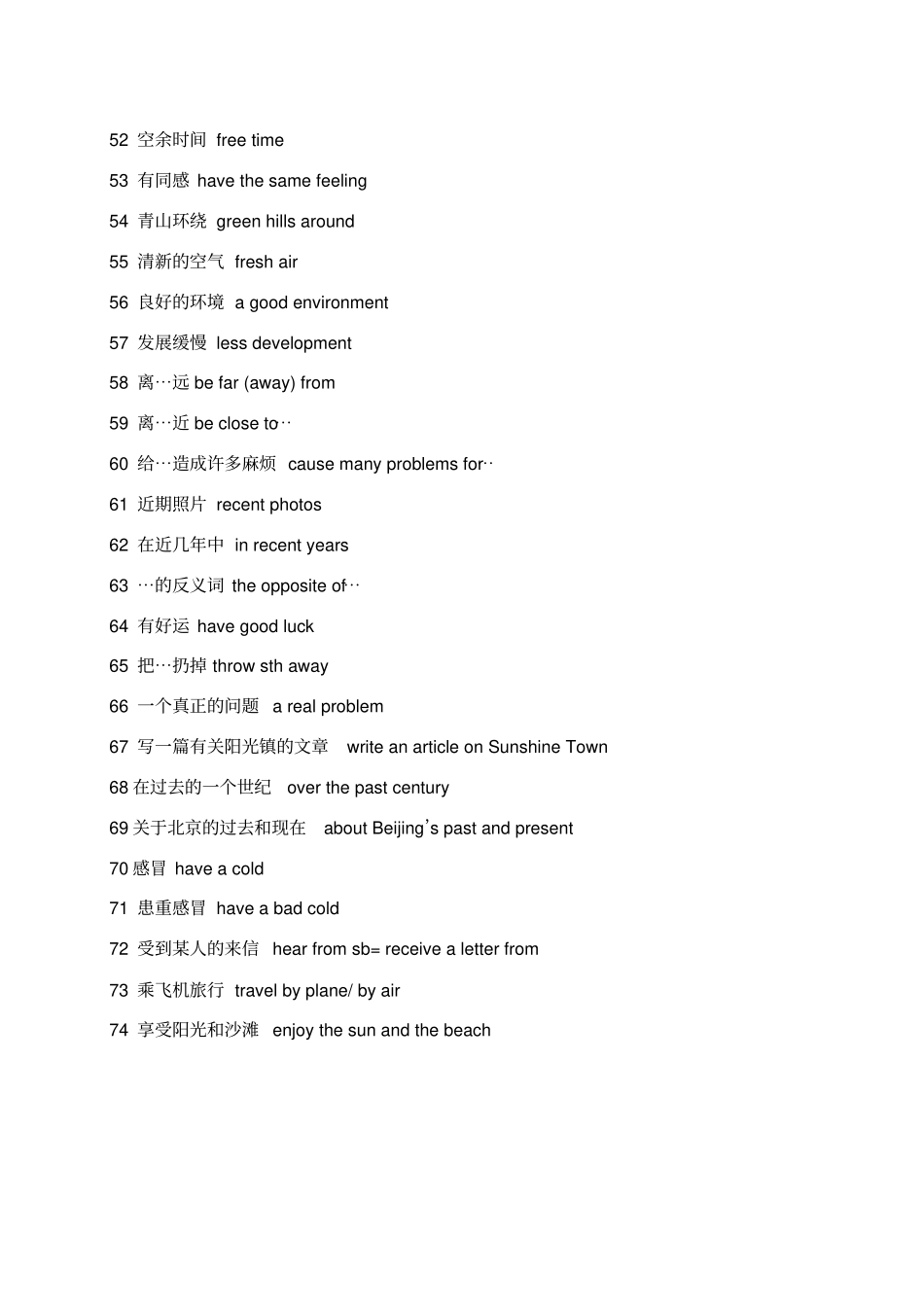 八年级英语重点句型_第3页