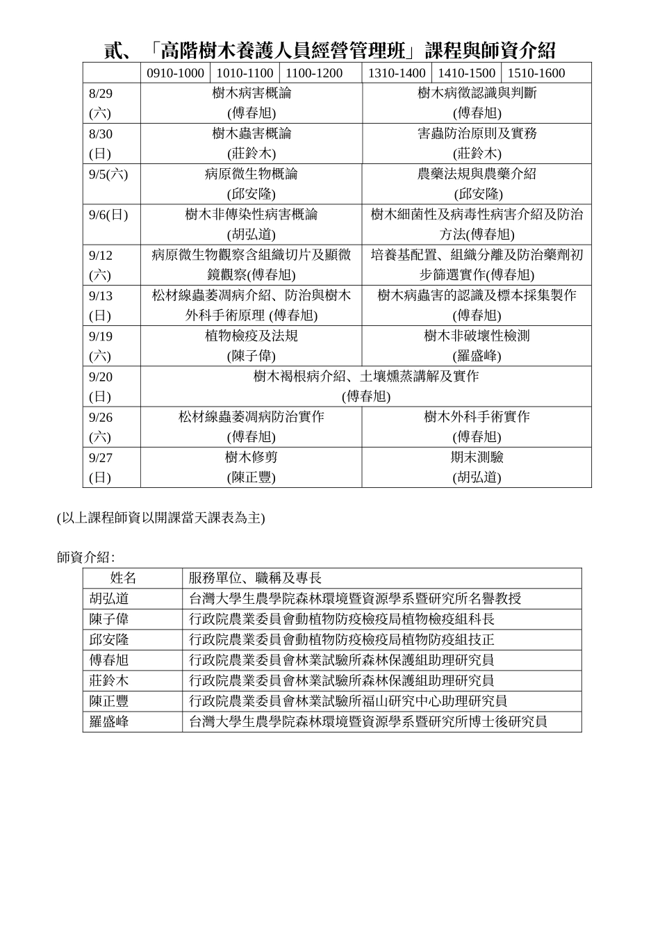 中华科技大学高阶树木养护人员经营管理班报到须知_第2页