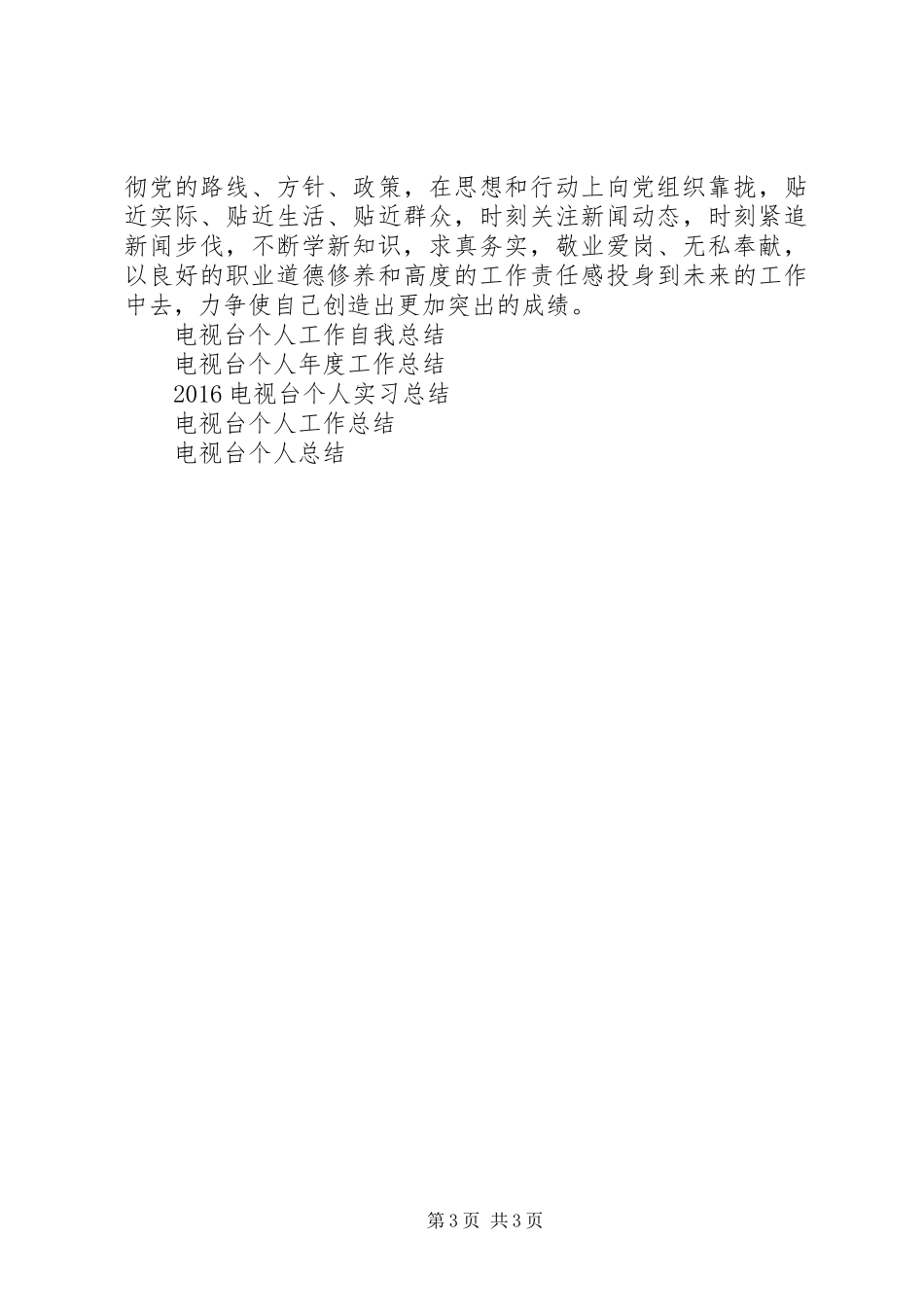 电视台个人工作总结范文_第3页