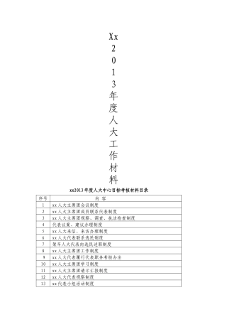 人大考核材料汇总