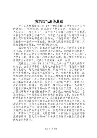 防洪防汛演练总结_3