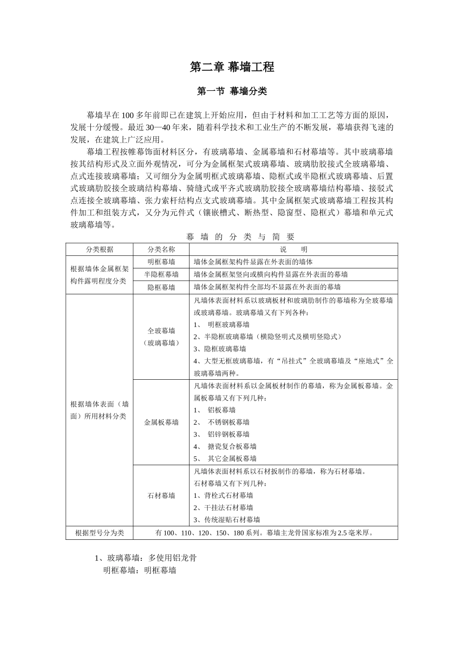 幕墙门窗专业培训知识_第1页
