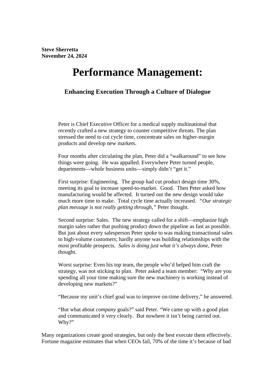 人力资源-PMWORKINGPAPER（绩效管理讲座）（ 6页）_第1页