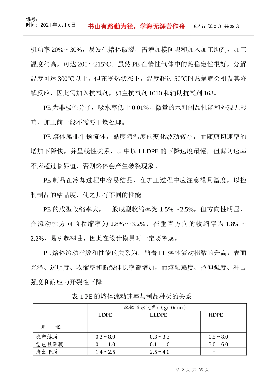 橡塑加工应用基础知识_第2页