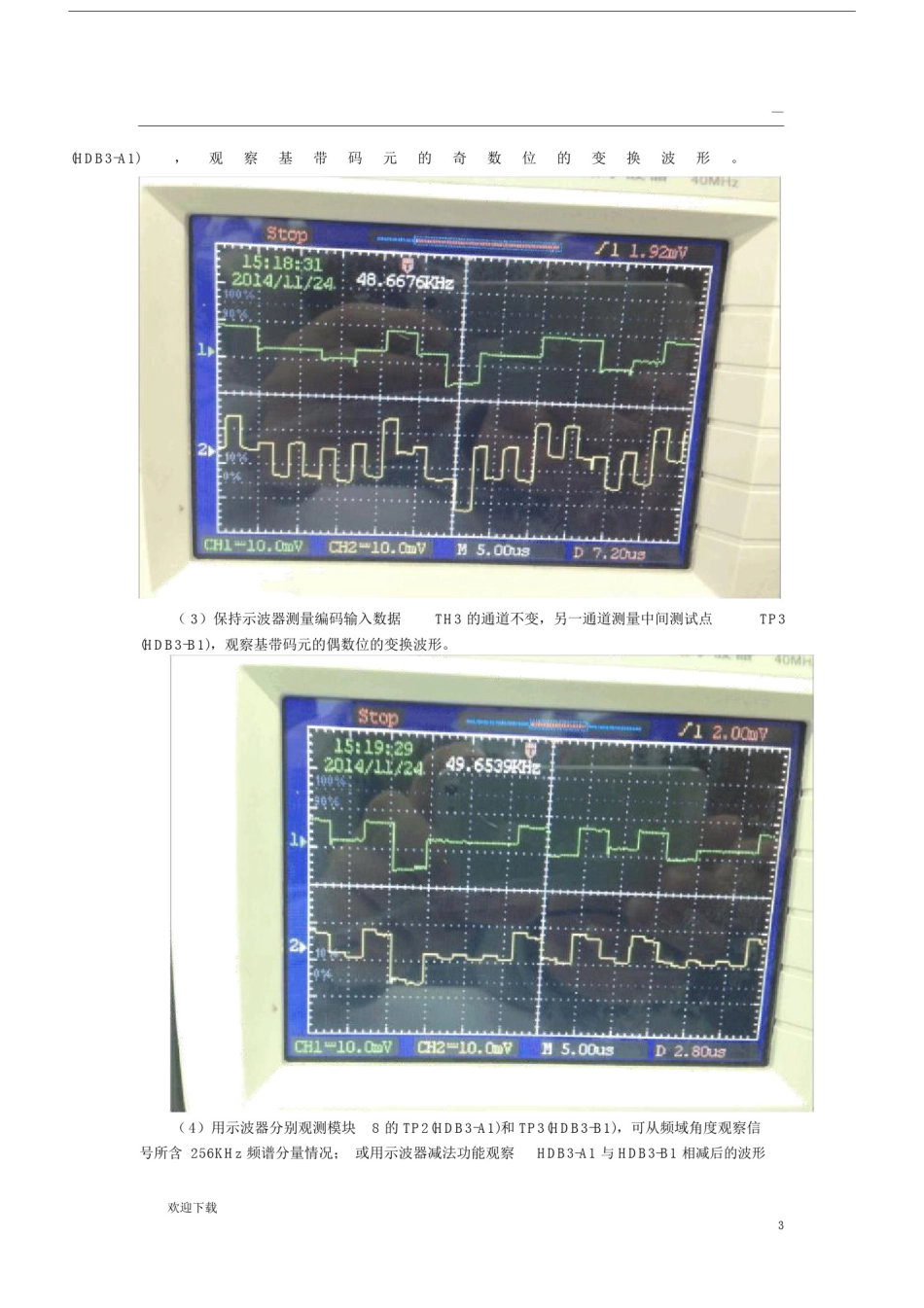 实验一HDB3码型变换实验.docx_第3页