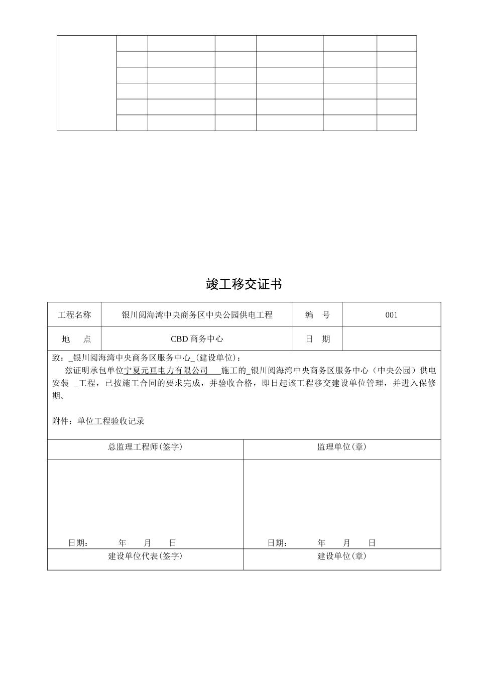 商务区中央公园供电工程竣工及开工资料_第3页