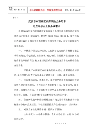 武汉市政府采购公务用车
