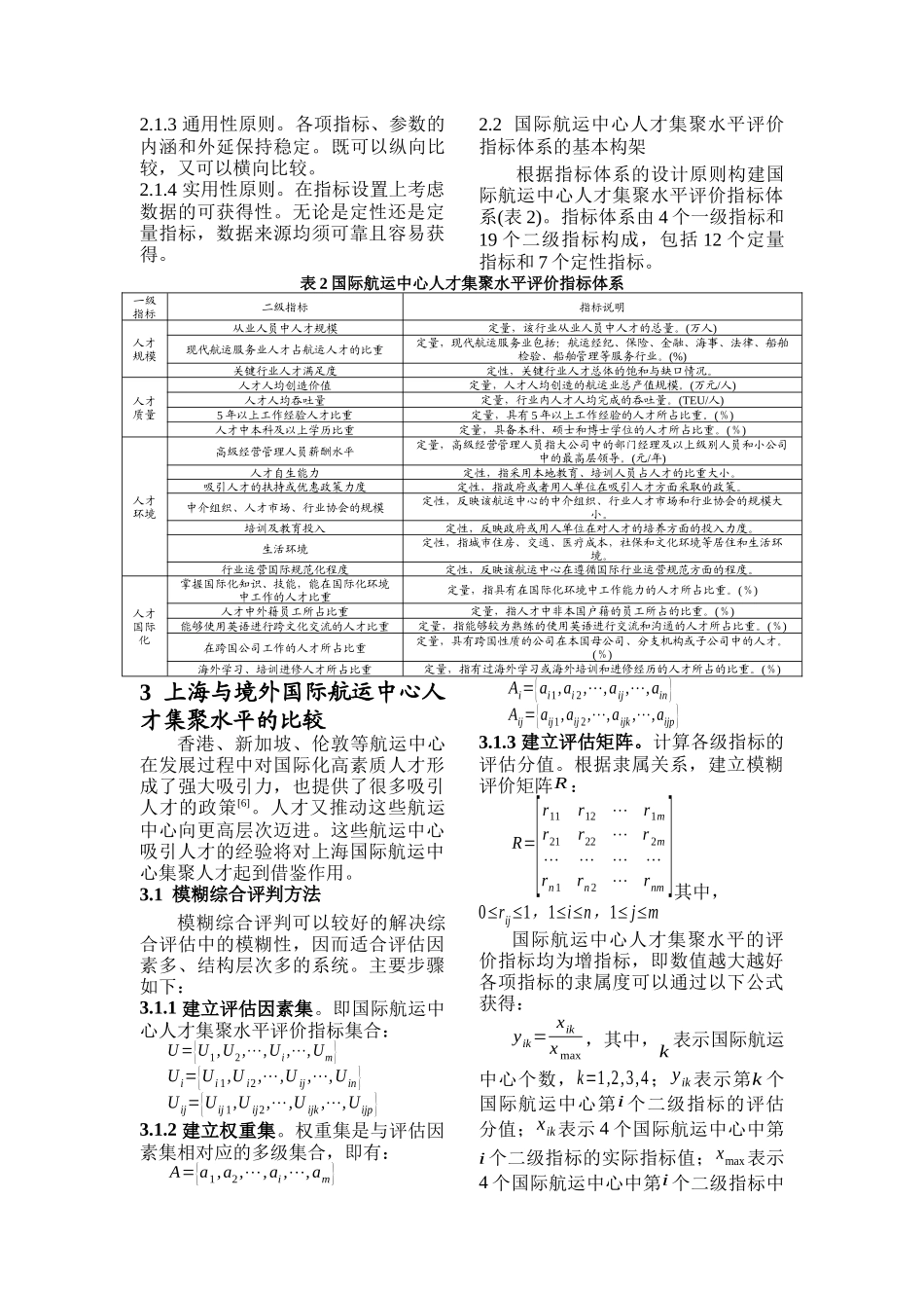 上海国际航运中心人才集聚水平综合评价_第3页