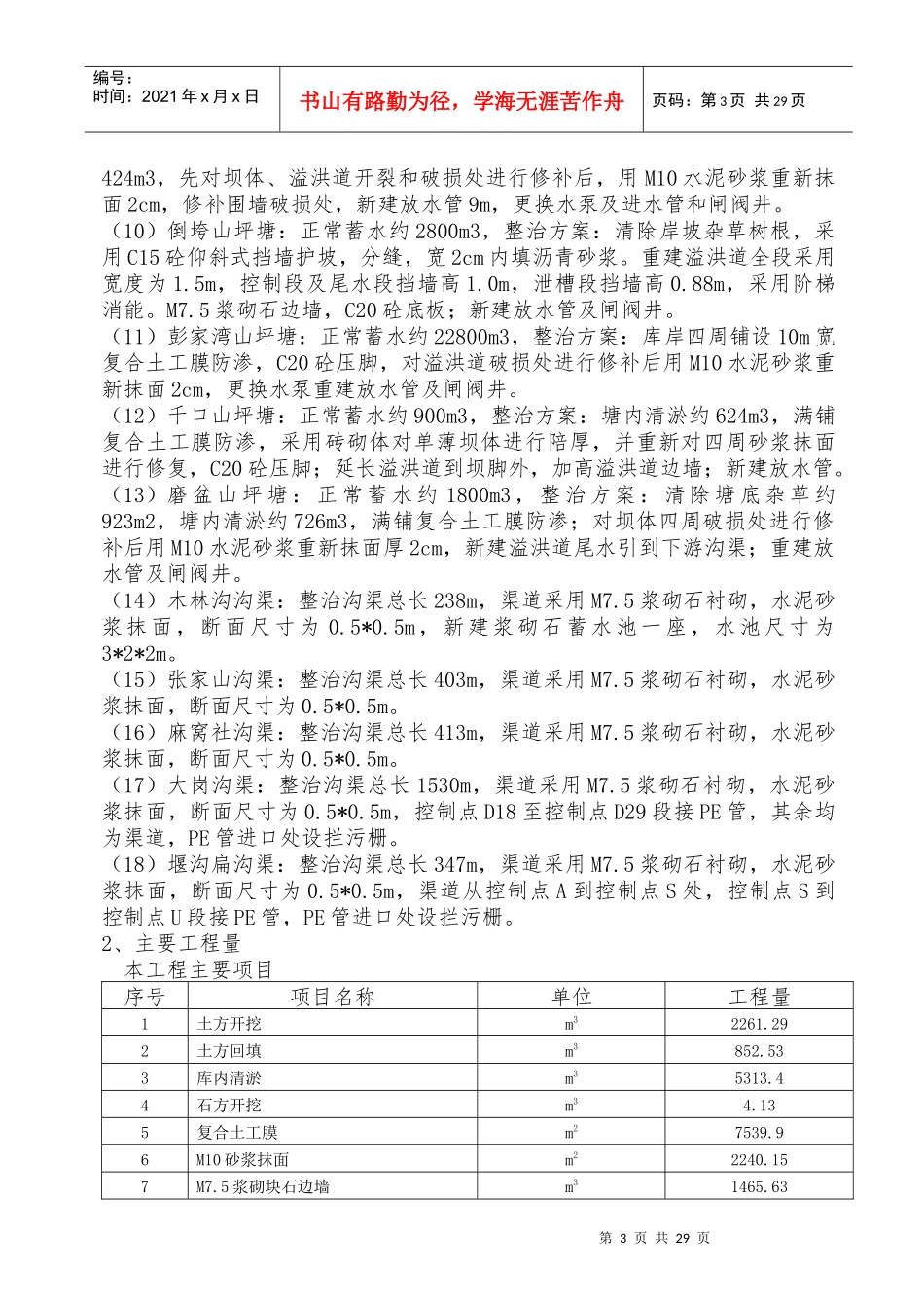水利工程施工管理工作报告_第3页